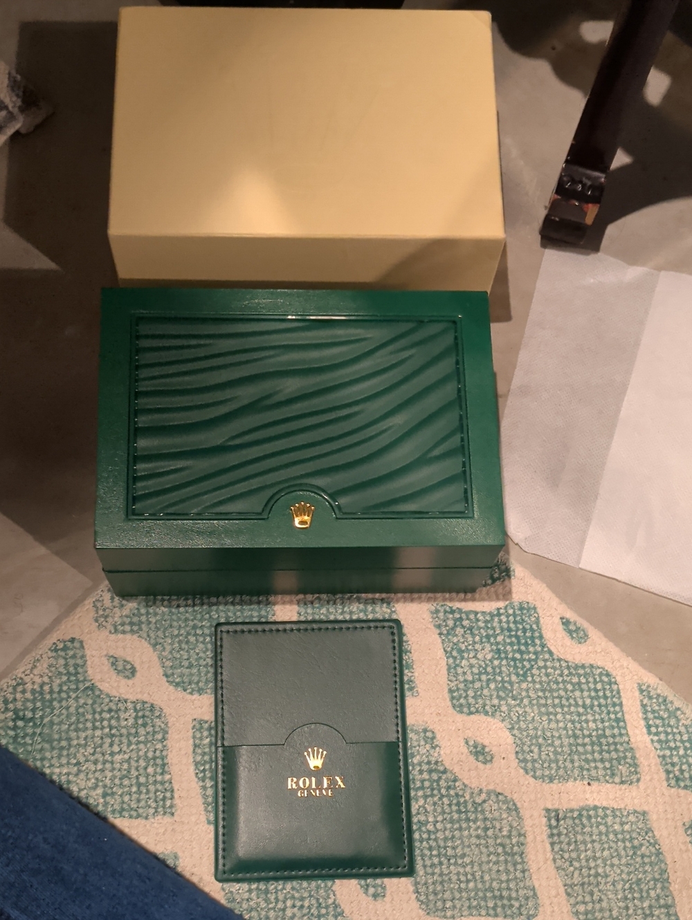 Authentic Vintage Rolex Watch Box ×2 And Card Holder Set
